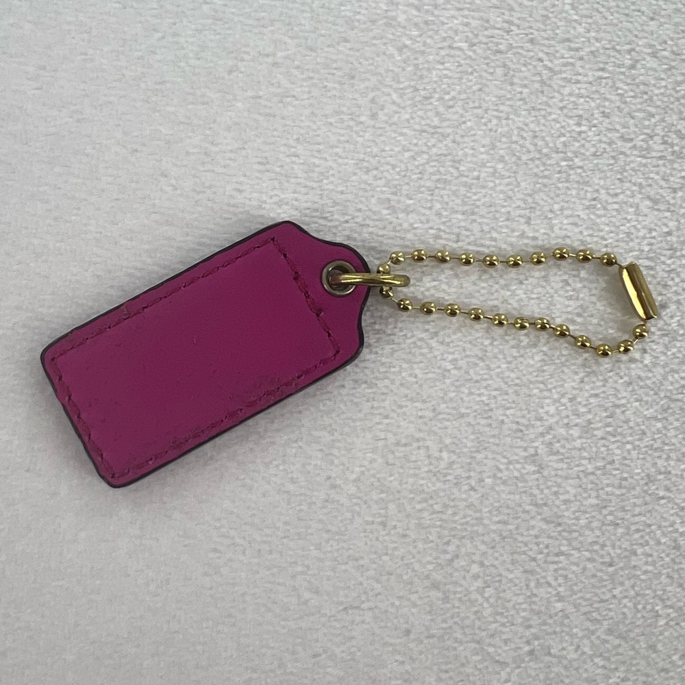 Coach Pink Bag Tag - Picture 4 of 7